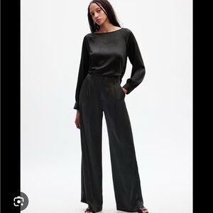 GAP Satin Wide-Leg Trousers